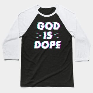 GOD IS DOP , Christian Jesus Faith Believer , optical illusion Baseball T-Shirt